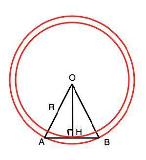 Радиус окружности, описанной около правильного многоугольника равен 2√3 см, а радиус окружности, впи