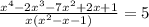 \frac{x^4-2x^3-7x^2+2x+1}{x(x^2-x-1)} = 5&#10;&#10;