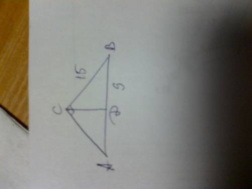 Катет прямоугольного треугольника равен 15 см,а его проекция на гипотенузу равна 9 см. найти площадь