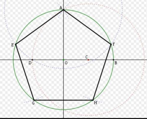 Начертите пятиугольник. через любые две его вершины проведите прямую a. начертите фигуру, симметричн
