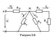 В цепи известны сопротивления: R1 =10 Ом, R2= 15Ом, R3=25 Ом, R4=50 Ом, R6=5 Ом и ток I=2 А.Определи