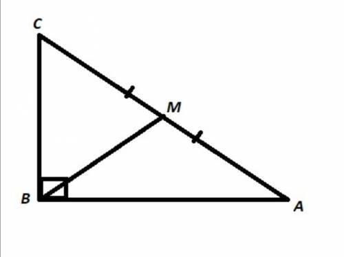 Известно, что в прямоугольном треугольнике ABC с прямым углом B медиана BM=25, катет AB=30. Найди ка