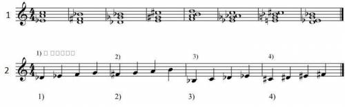  1)Определить данные аккорды 2)Определить (назвать) данные тетрахорды 
