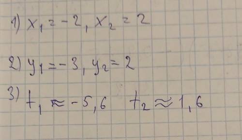 Уравнения.2(x-2)+x(x-2)=05(y+3)-(y-1)(y+3)=0t(t+3)+t-9=0​