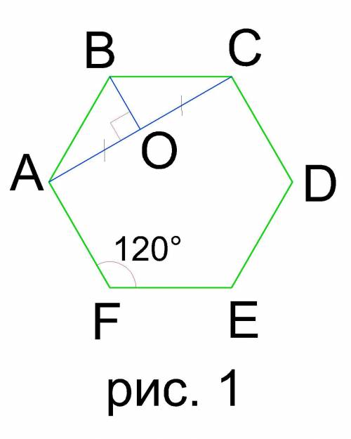 В правильной шестиугольной призме ABCDEFA1B1F1E1F1 все ребра равны 1. Найдите длину вектора а)AC1 б)