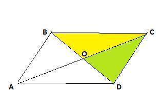 Параллелограмның пери- метрі 50 см. (1.26-сурет) Оның диагональ- дары параллелограмды төрт үшбүрышқа