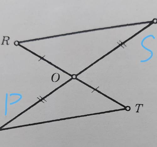 Докажите равенство треуготльнкиов PSO и OPT опираясь на тертеж​