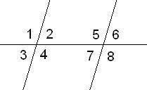 Известно, что две параллельные прямые пересечены третьей прямой.  Если∢2=9°,то ∢8= °.