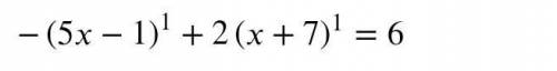 2(x+7)^1/2 -(5x-1)^1/2 -3=0