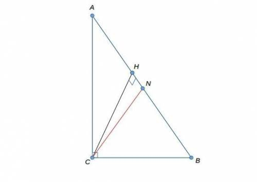Сума катетів прямокутного трикутника дорівнює 70 см, а сума медіани і висоти, проведеної до гіпотену