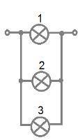Рассмотри схему 1 проводник 2 проводник 3 проводник на всем участке цепи