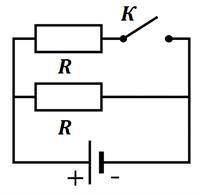 На рисунке показана цепь постоянного тока сопротивление резистора равно r