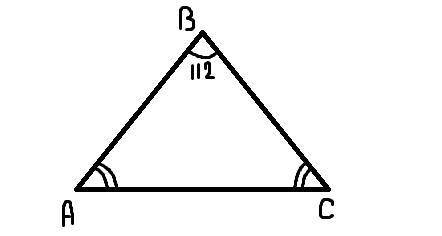 Угол треугольника равен 112