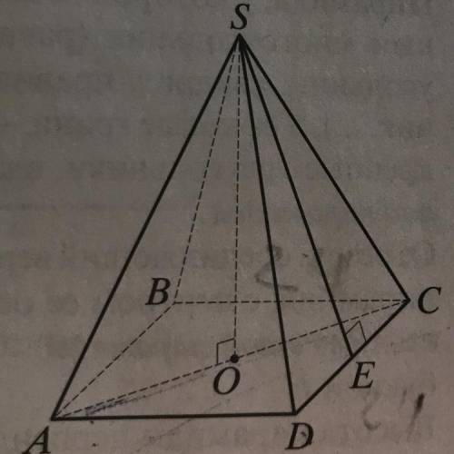 На рисунке изображена четырехугольная пирамида