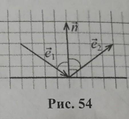 На рисунке показан плоский. Нормаль плоского зеркала. Отражение вектора относительно нормали. Вектор отражения от плоскости. При отражении светового луча от плоского зеркала доказать что.