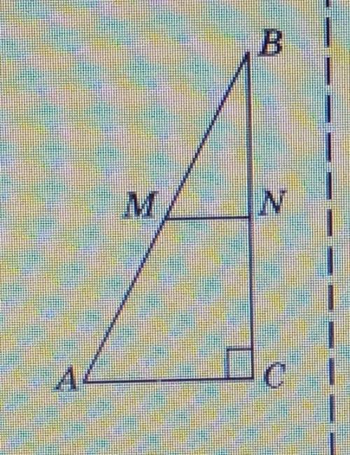 Линия mn. MN средняя линия треугольника ABC. В прямоугольном треугольнике АБС проведена средняя линия мн. MN параллельно AC BC=6 MN=4 AC=9. Треугольник АВС MN средняя линия MN 6 Найдите AC.