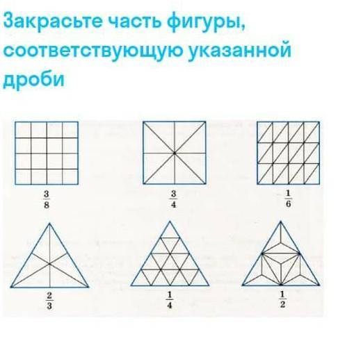 Соответственные фигуры. Закрасьте часть фигуры соответствующую указанной дроби. Заштрихуйте соответствующие дроби часть фигуры 1/3. Закрасьте указанную часть фигуры. Закрась часть которая соответствует дроби.