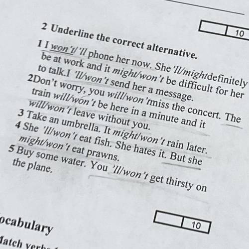 Underline the correct alternative. Underline the correct alternative to complete the quotes people who work. Underline the correct alternative she has been was on TV.