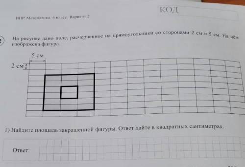 На рисунке дано поле расчерченное на прямоугольники со сторонами 5 см и 3