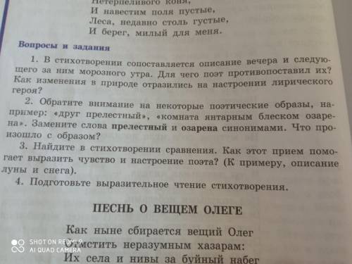 Анализ стихотворения зимнее утро 5 класс литература по плану