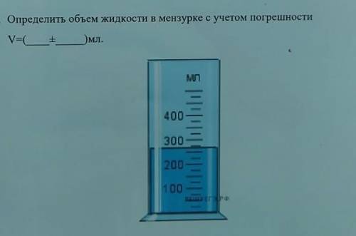 На рисунке изображена часть шкалы мензурки в которую налита жидкость укажите значение объема ответы