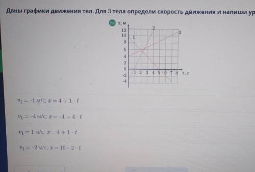 Определи скорость движения 2 тел. Даны графики движения тела. Запишите уравнение движения тела 2. По графику определите скорость тела 8м 4с. Определите скорости этих тел напишите уравнения их движения. Дано график скорости движения тела t=40 с.