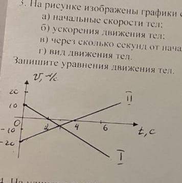 Какую информацию о движении двух тел можно получить по графикам изображенным на рисунке 9