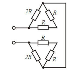 Эквивалентное сопротивление цепи показанной на рисунке равно укажите один вариант ответа
