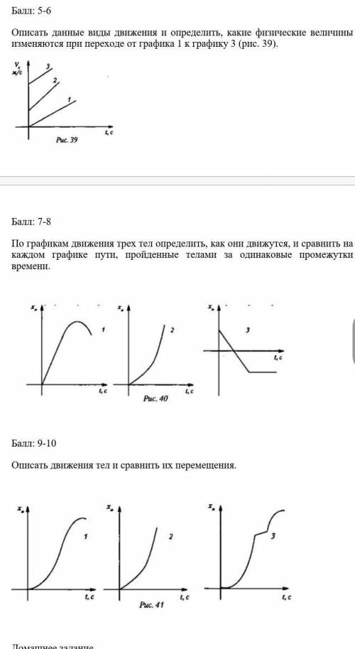 Опишите данную. Определить вид движения. Виды движения точки. Типы движения и их графики. Графики физических величин.