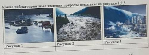 Какое стихийное природное явление изображено на рисунке 56