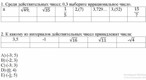 Среди действительных. К какому типу данных принадлежит число 1.0. Придумайте 6 иррациональных чисел из промежутка. Таблица окрептности когда x0 число +бесконечгсть.