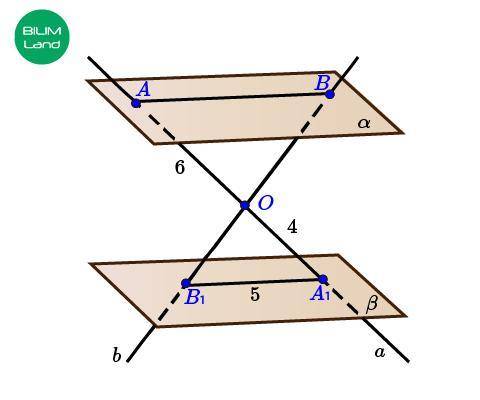 Точка о лежит между параллельными плоскости. Плоскости α и β параллельны. Прямая b пересекает плоскость α. Отрезки лежащие в параллельных плоскостях. Плоскости α и β пересекаются.