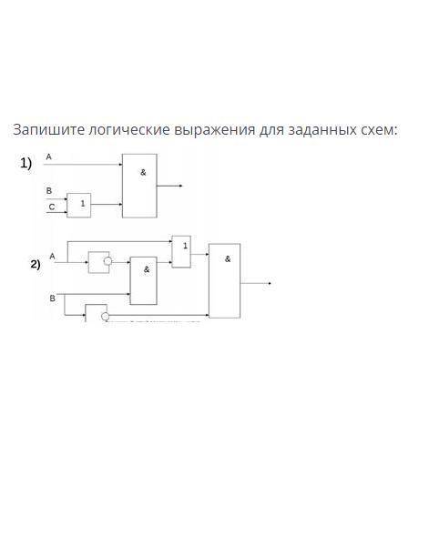 Для заданной логической схемы запишите логическое выражение