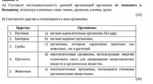 Порядок уровней организации животной ткани. Рассмотрите таблицу что в ней отражено последовательность действий.