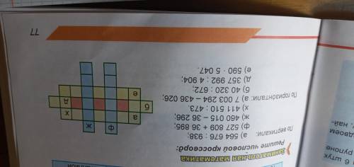 Числовой кроссворд вычисли нарисуй и заполни кроссворд в тетради по горизонтали а 7003204 435926