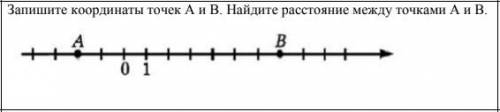 Как найти расстояние точек на координатной прямой