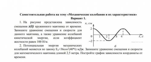 На рисунке представлена зависимость смещения. График зависимости смещения скорости и кинетической энергии. График колебаний пружинного маятника зависимости энергии от времени. Графики энергии и смещения. График зависимости кинетической энергии от смещения пружины.