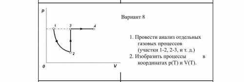 Изобразить процессы в координатах. Провести анализ отдельных газовых процессов. Провести анализ отдельных газовых процессов треугольник. Провести анализ отдельных газовых процессов 1-2.2-3. Проведите анализ отдельных газовых процессов участки 1-2 2-3 и т д.