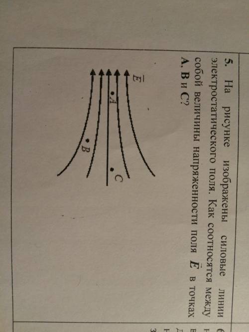 На рисунке изображены силовые линии электростатического поля
