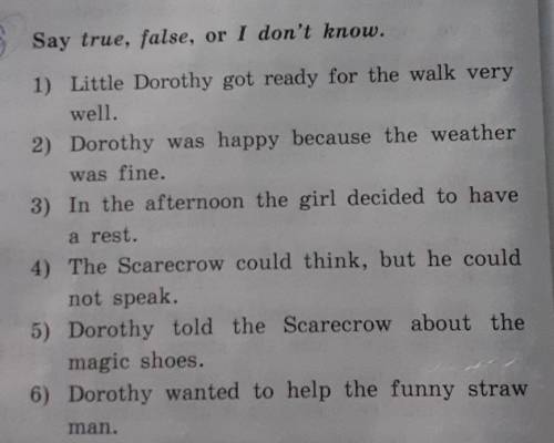 Задания текст true false. Say true or false. Описание Дороти на английском. Дороти 2 класс английский язык. Рассказы про Дороти на английском.