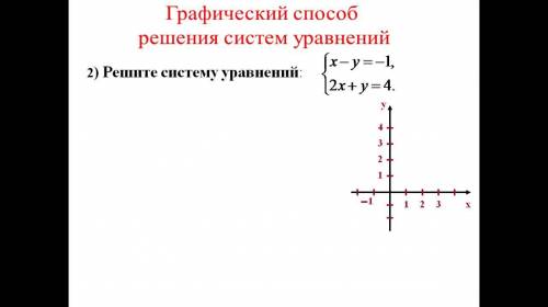 Решите графически систему уравнений x 4