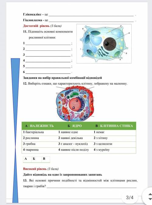 Контрольная по биологии 9 класс вид