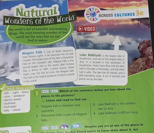 Read the sentences below. Listen and read to find out. Тест 2 reading d read the text about Niagara Falls. Label the pictures listen and check which places cant you see in the pictures what are the Words. Look at the sentences below about the environment. Read and listen to the.