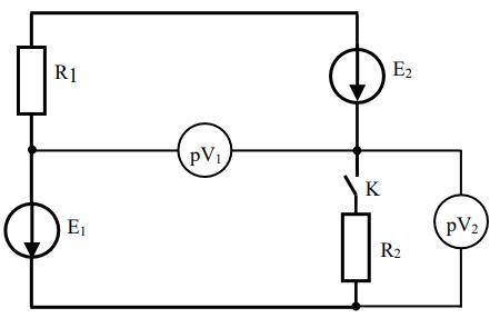 Сопротивления ламп r 3 ом. Определить показания амперметров при r1. Показания вольтметра при разомкнутом Ключе. Определить показания вольтметра. Определить показания вольтметра если ключ разомкнуть.