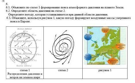 Определите по схемам типы погоды подпишите их укажите на схемах атмосферное давление