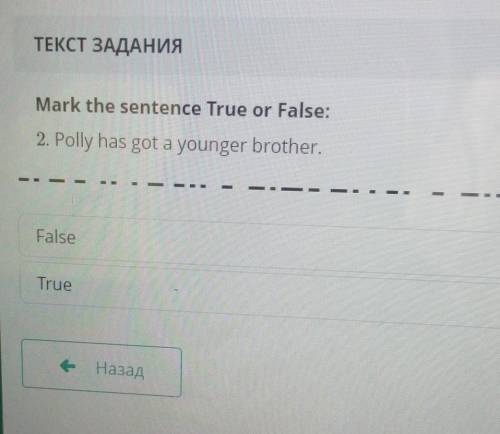 Choose the true sentences. Текст have + задания true or false.