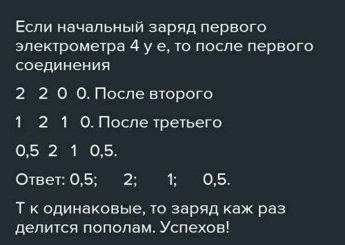 Условная единица заряда. Имеется заряженный электрометр а заряд которого равен 312 у.е заряда. Имеется заряженный электрометр а заряд которого равен 184 у.е заряда. Имеется заряженный электрометр а заряд которого равен 8 у.е заряда. Имеется заряженный электрометр а заряд которого равен 384 у.е заряда.