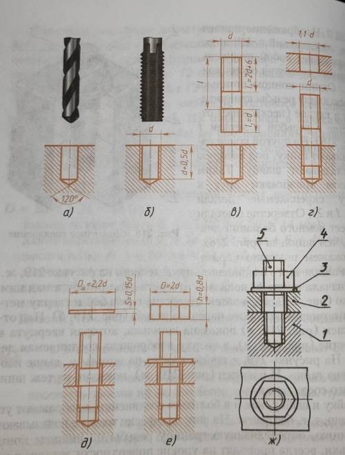 Ответьте на вопросы к чертежу рис 219 ж