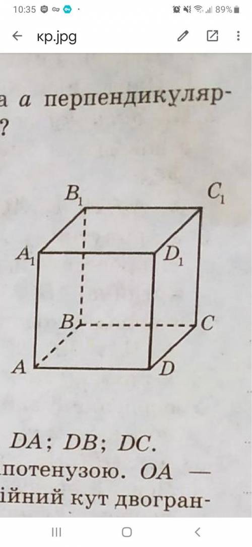 На рисунку зображено куб abcda1b1c1d1