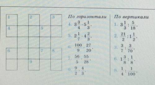 Числовой кроссворд вычисли нарисуй и заполни кроссворд в тетради по горизонтали а 7003204 435926